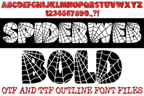 Spiderweb Bold Font